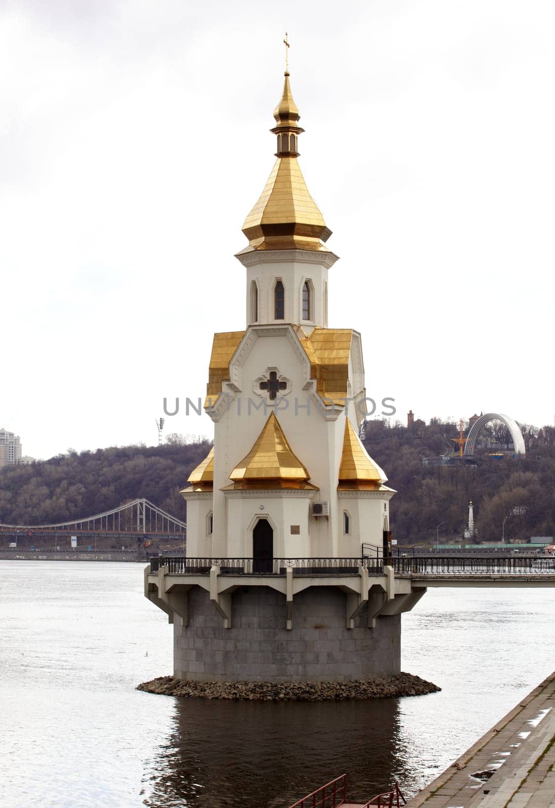 Chapel on the River Dnieper, Kiev - Ukraine