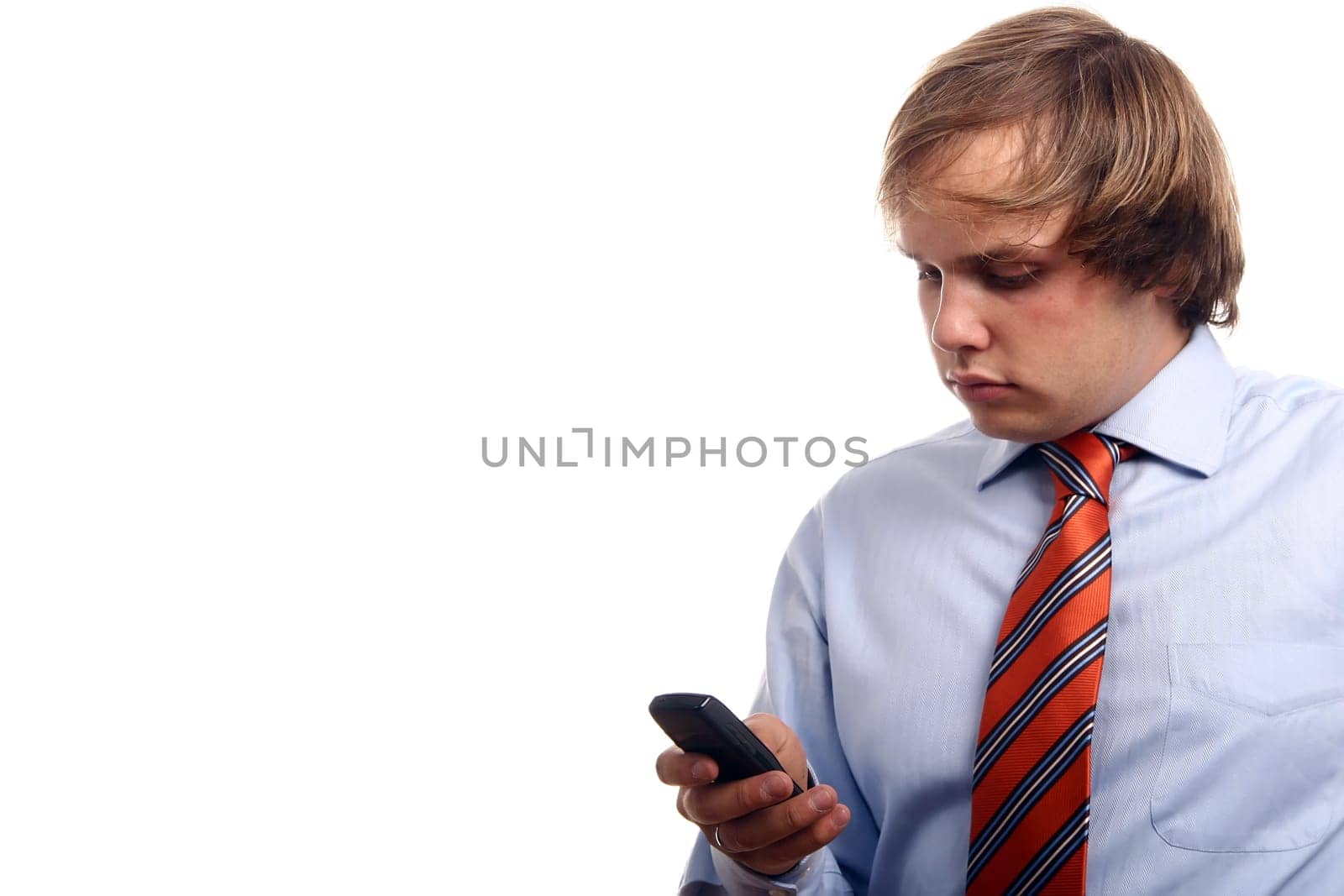 Businessman making a phone call