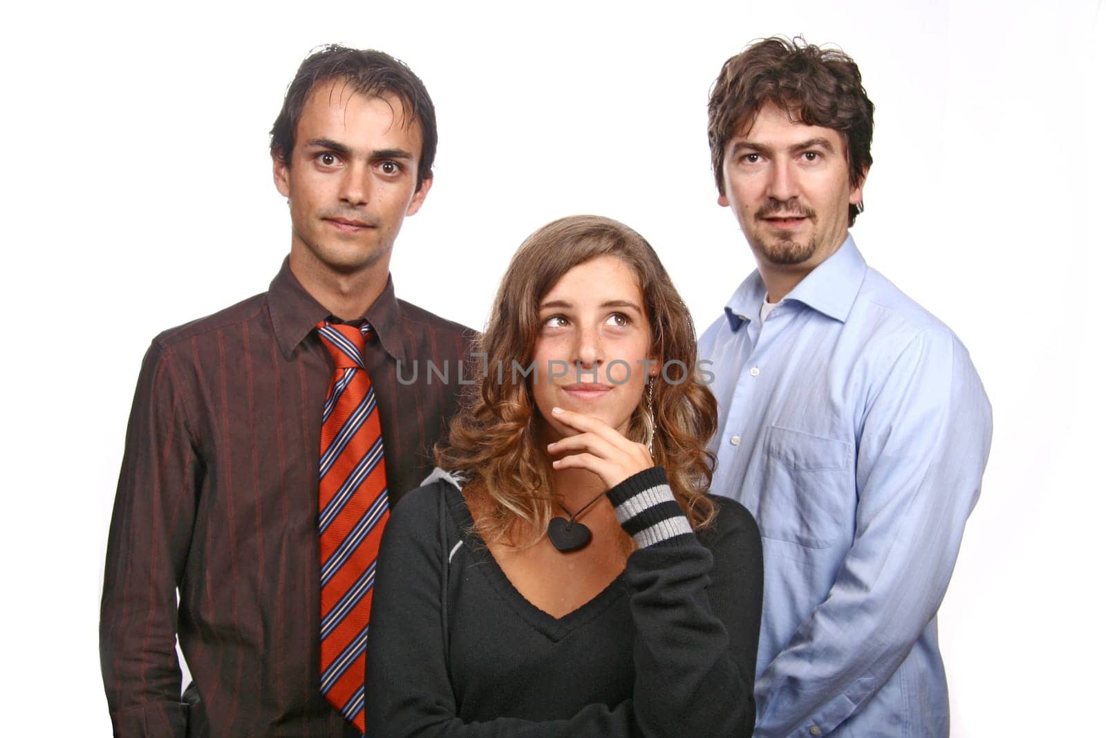 Business team, isolated on white background