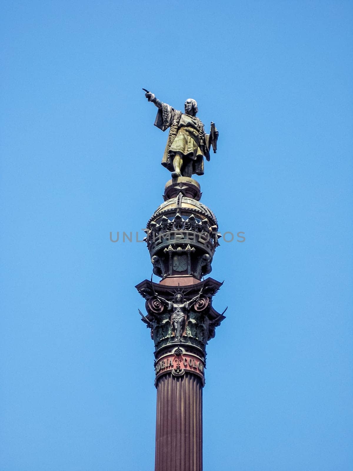 Christopher Columbus, historical monument, Barcelona, Spain