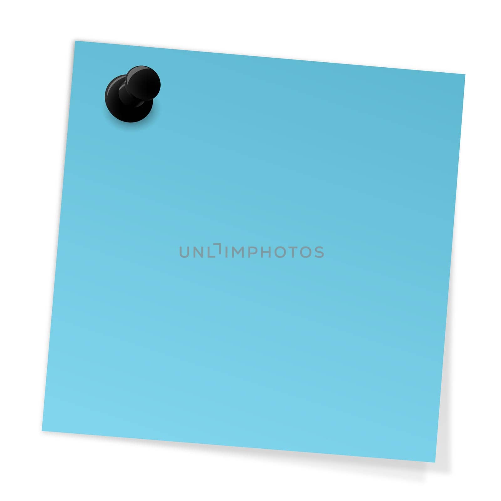 Sticky note with pin