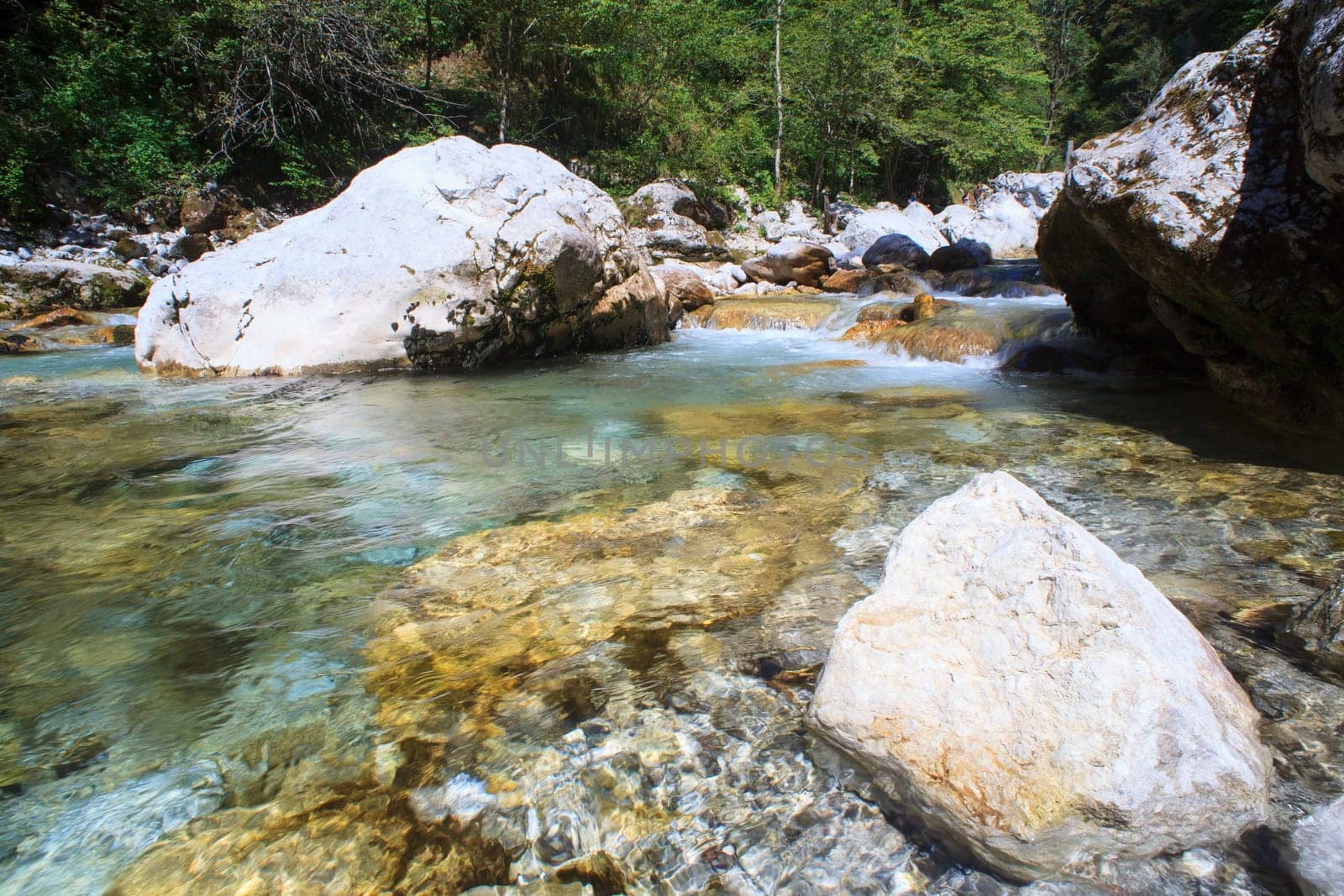 View of the Tolminska korita in Slovenia