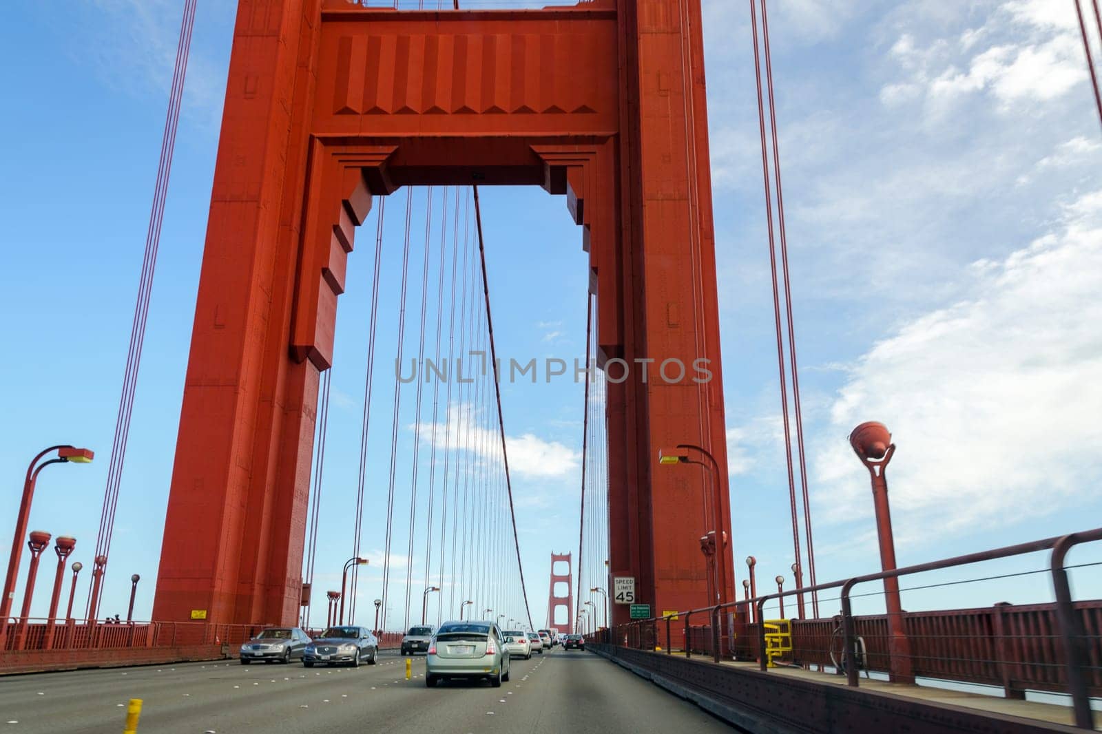 detail of the Golden Gate Bridge in San Francisco