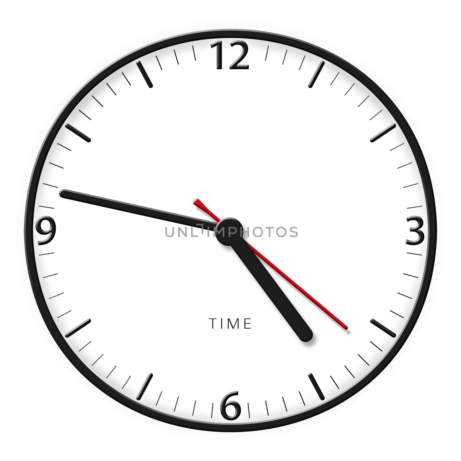 A classic station clock to use for presentations - Klassische Bahnhofsuhr mit bestimmter Uhrzeit