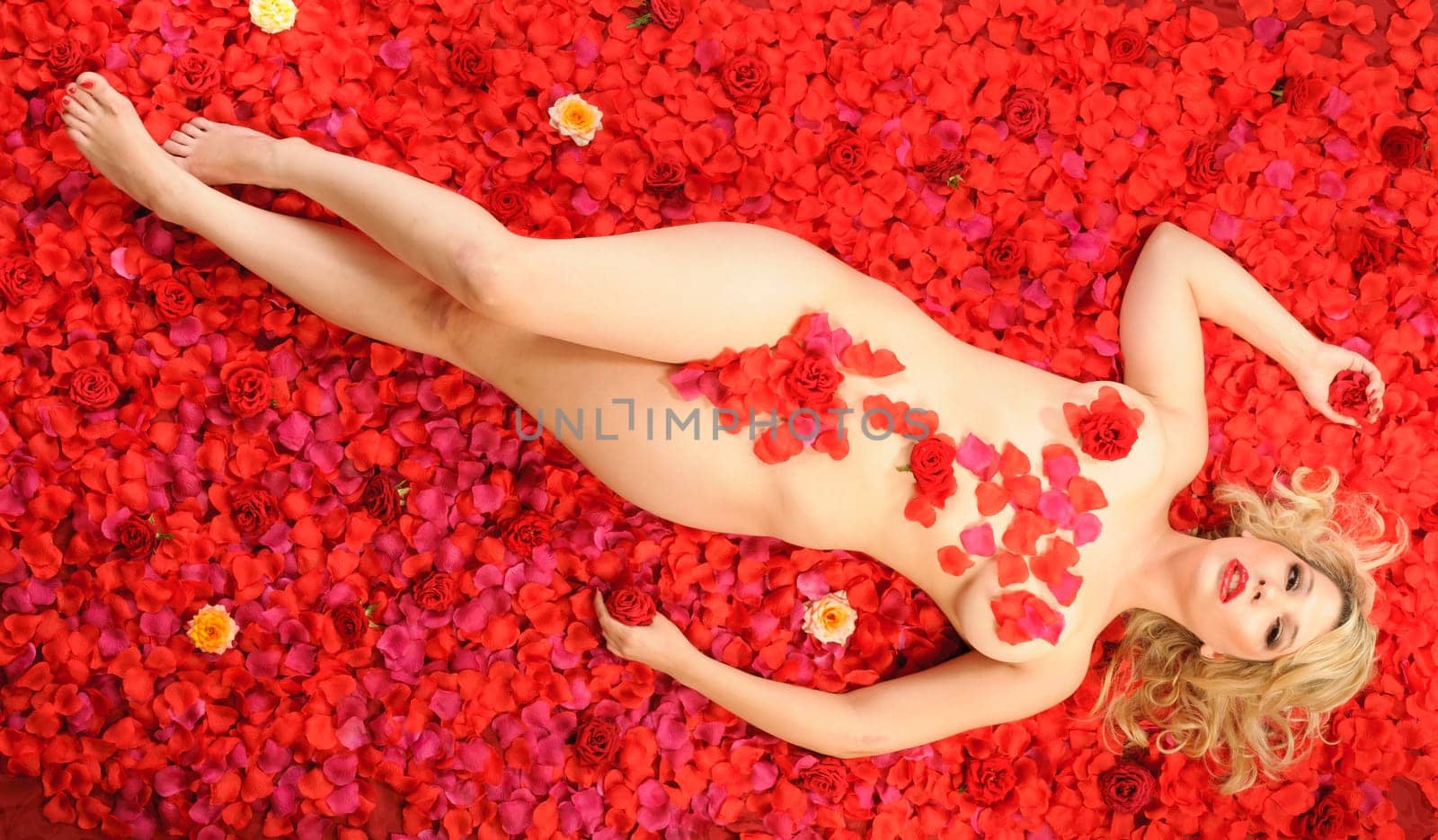 Beauty in a bed of roses
