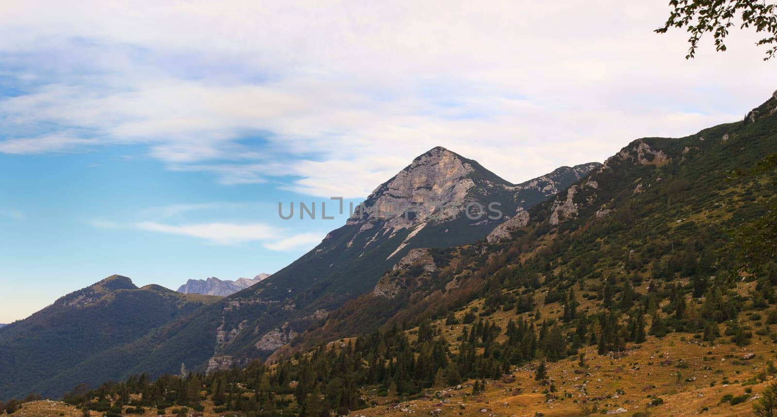 View of Tolminska Migovec mountain, Slovenia