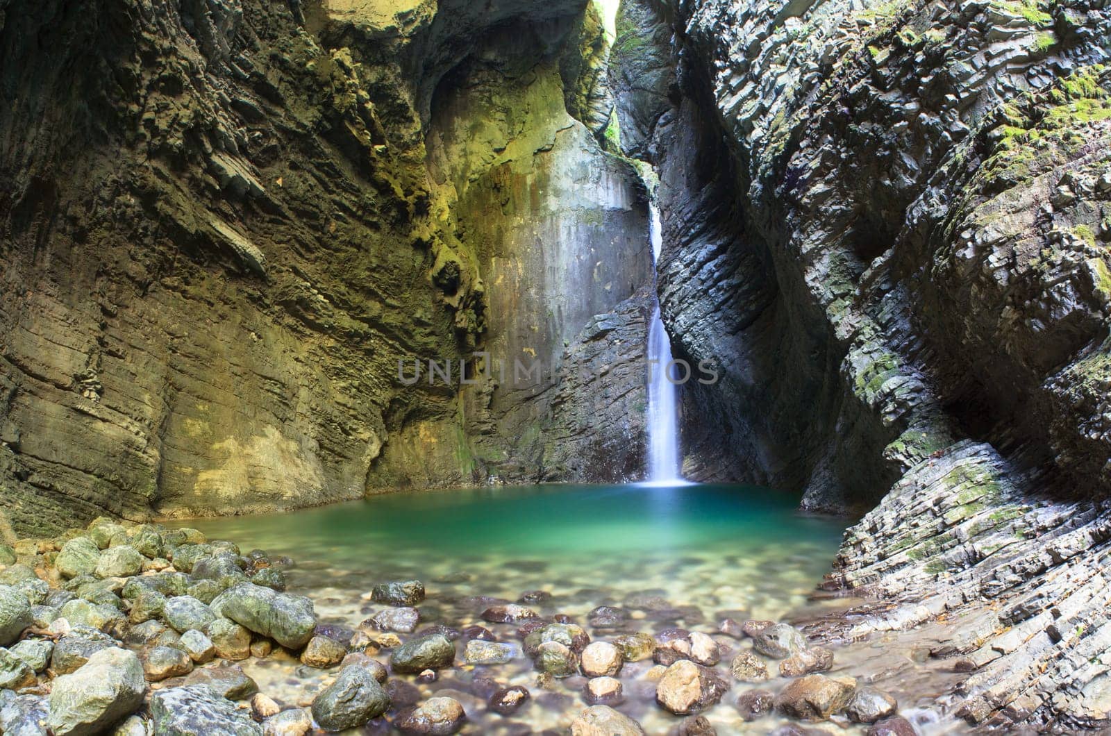 Kozjak waterfall (Slap Kozjak) - Kobarid, Julian Alps in Slovenia