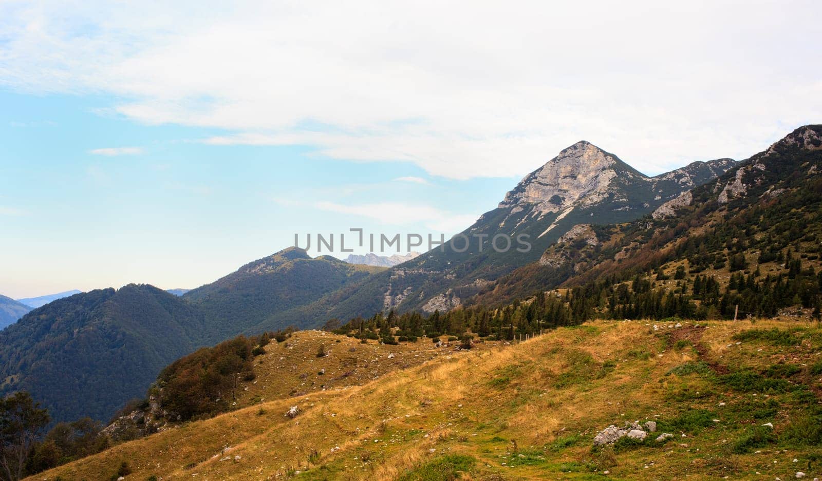 View of Tolminska Migovec mountain, Slovenia