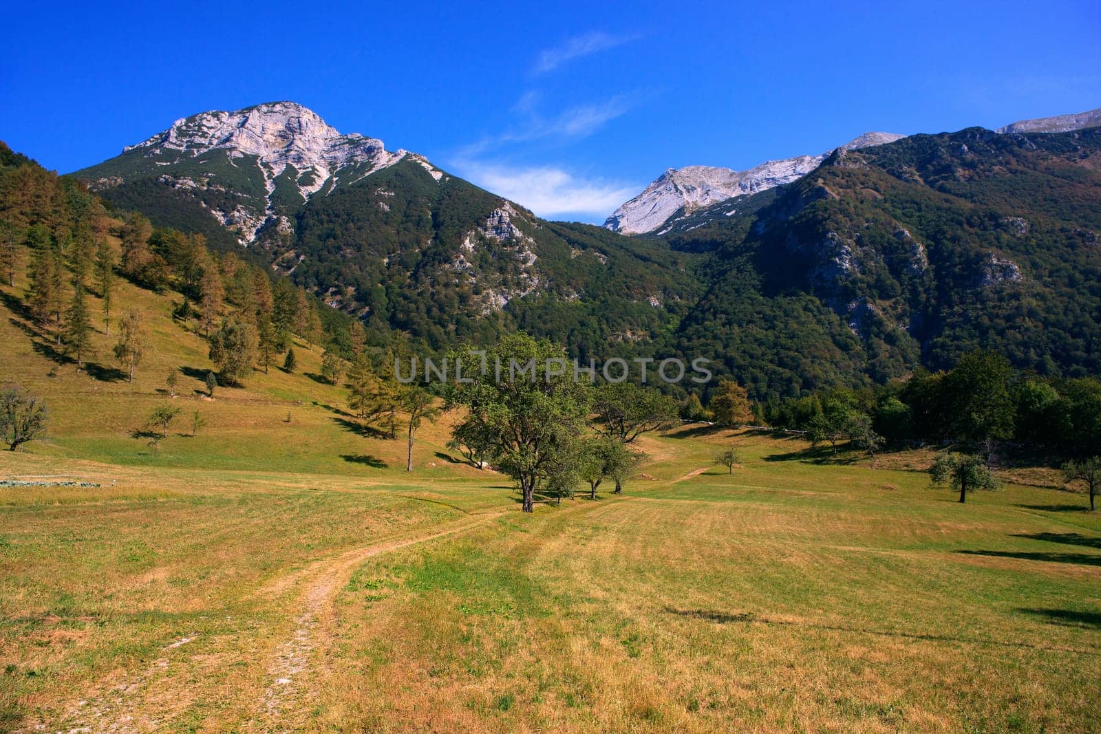 View of Tolminska Migovec mountain, Slovenia