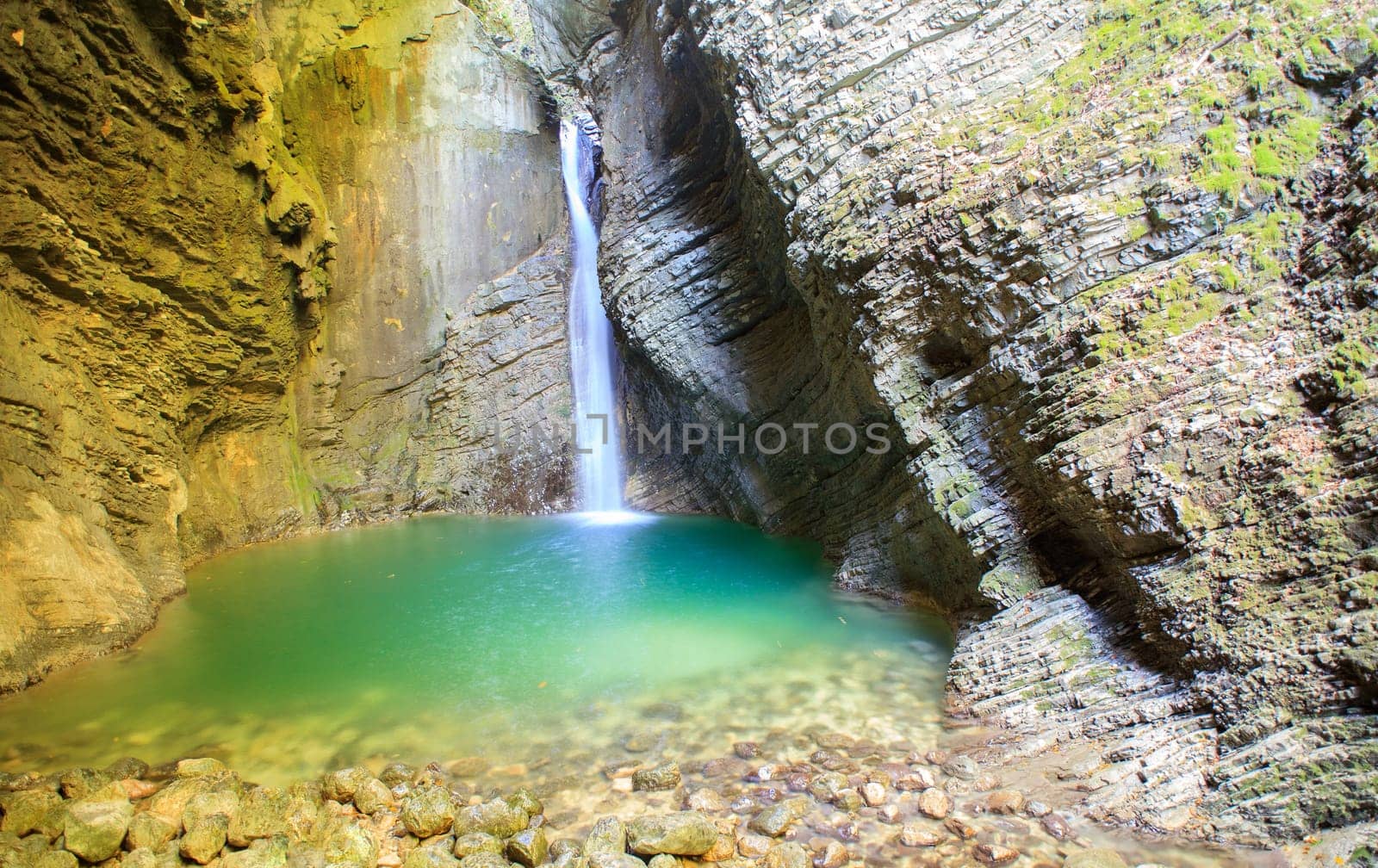 Kozjak waterfall (Slap Kozjak) - Kobarid, Julian Alps in Slovenia