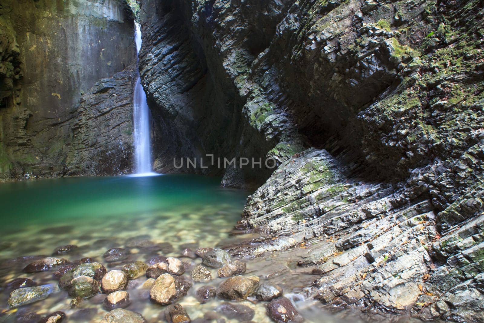 Kozjak waterfall (Slap Kozjak) - Kobarid, Julian Alps in Slovenia