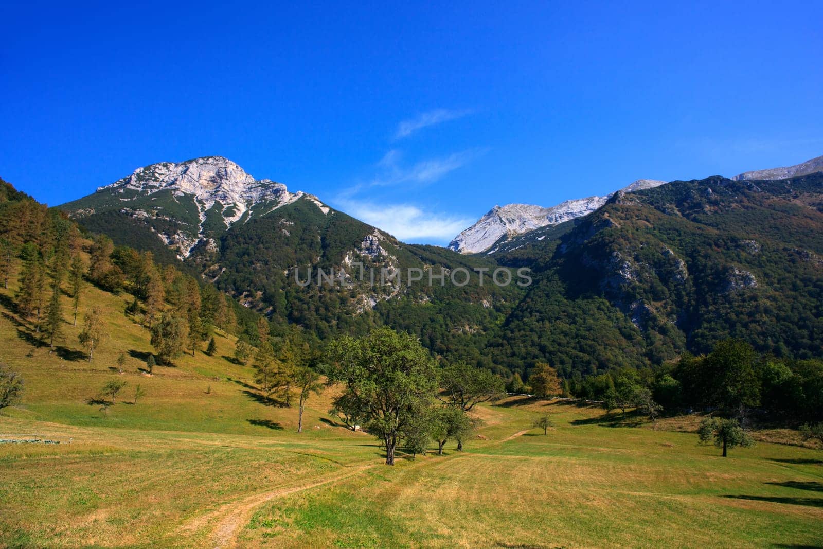 View of Tolminska Migovec mountain, Slovenia