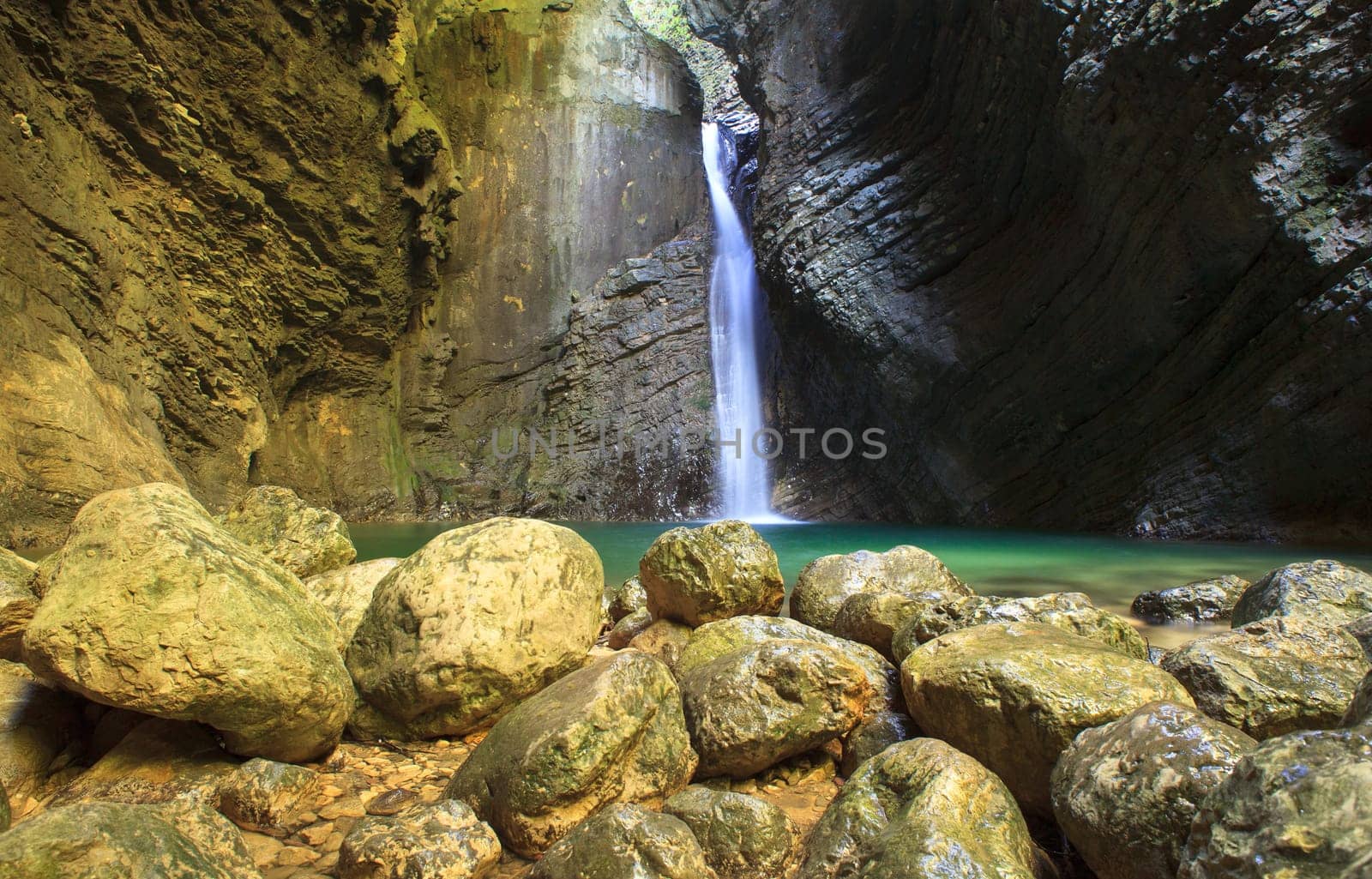 Kozjak waterfall (Slap Kozjak) - Kobarid, Julian Alps in Slovenia