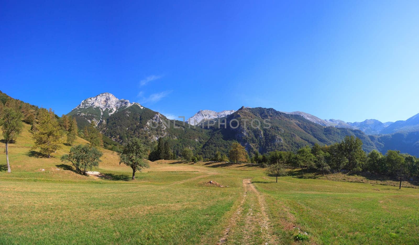View of Tolminska Migovec mountain, Slovenia