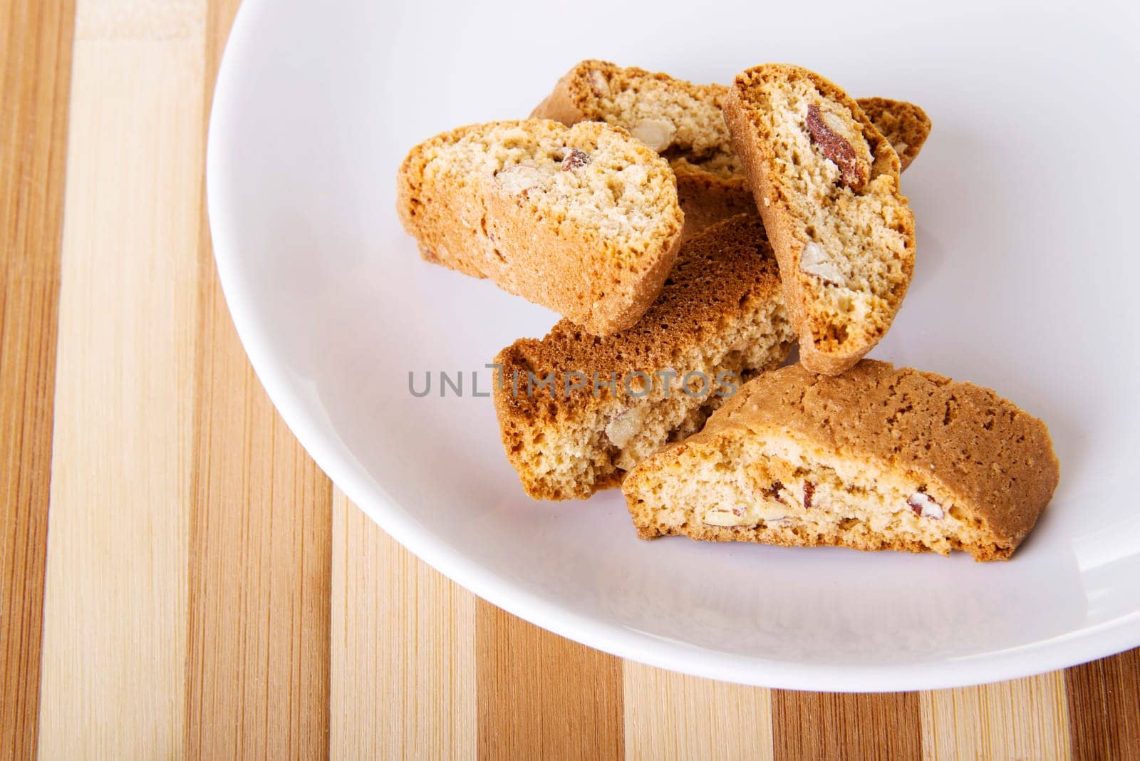 plate of cookies on table