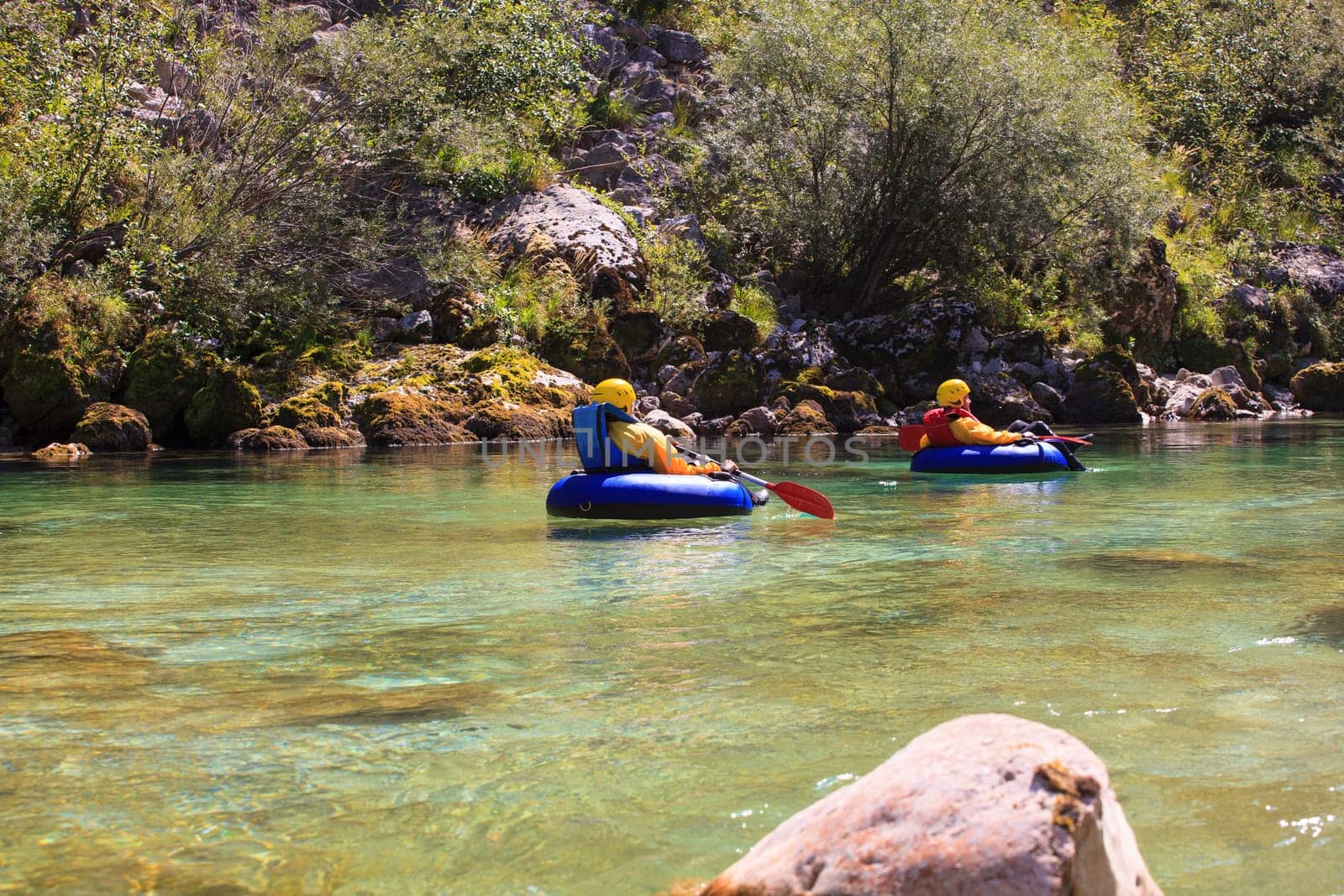 Riverbug in the summer on the Soca river, Slovenia