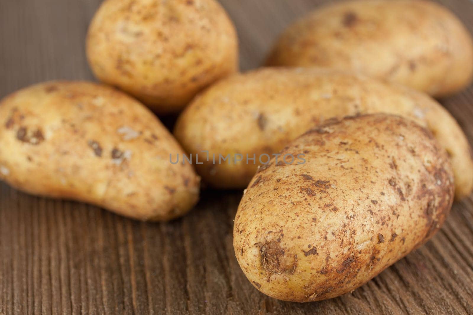 Fresh organic potatoes