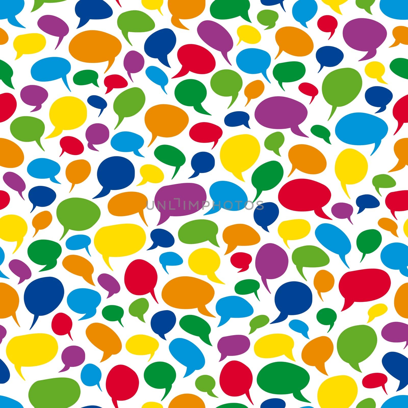 colorful speech bubbles - endless