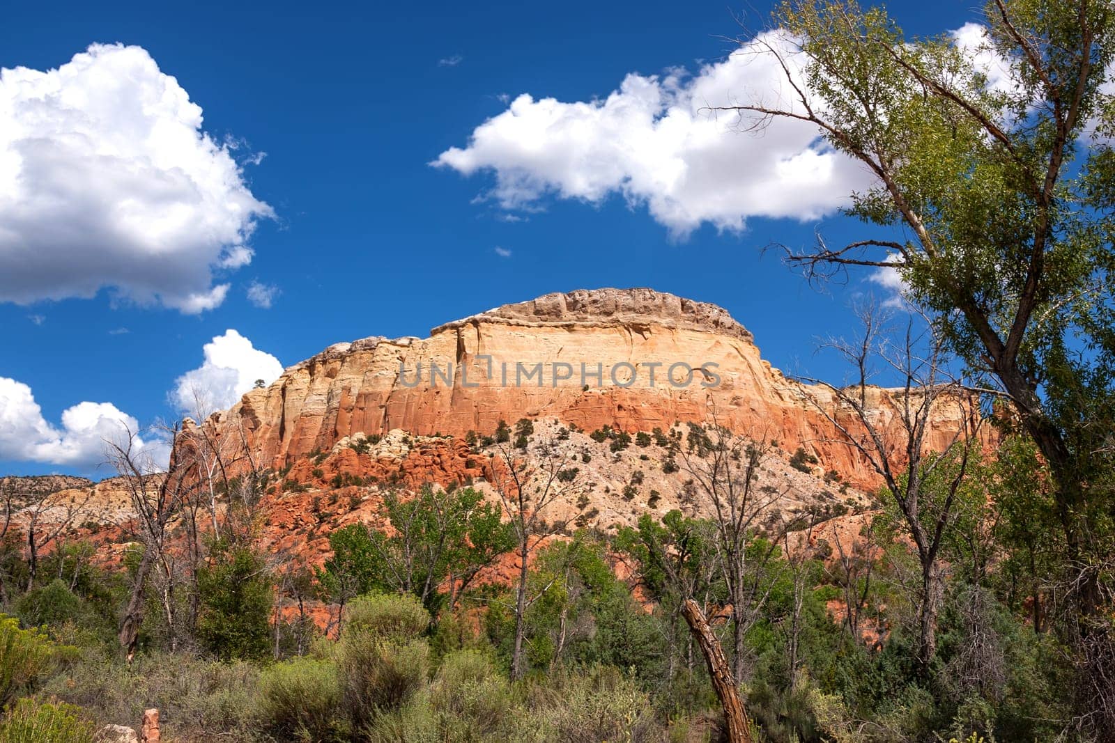 Colorful landscape and scenery in New Mexico near Ghost Ranch