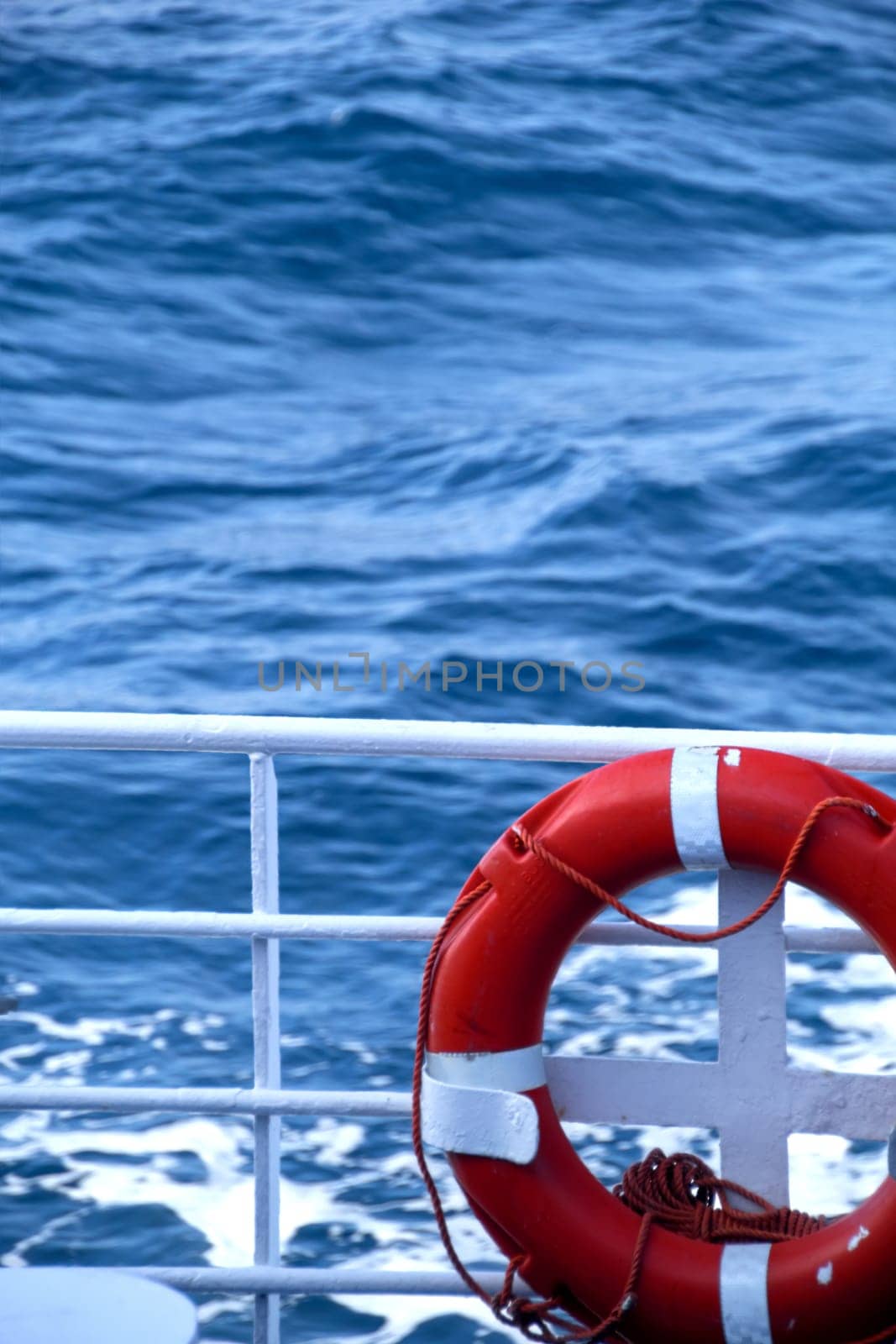 Safety equipment on a ferry boat