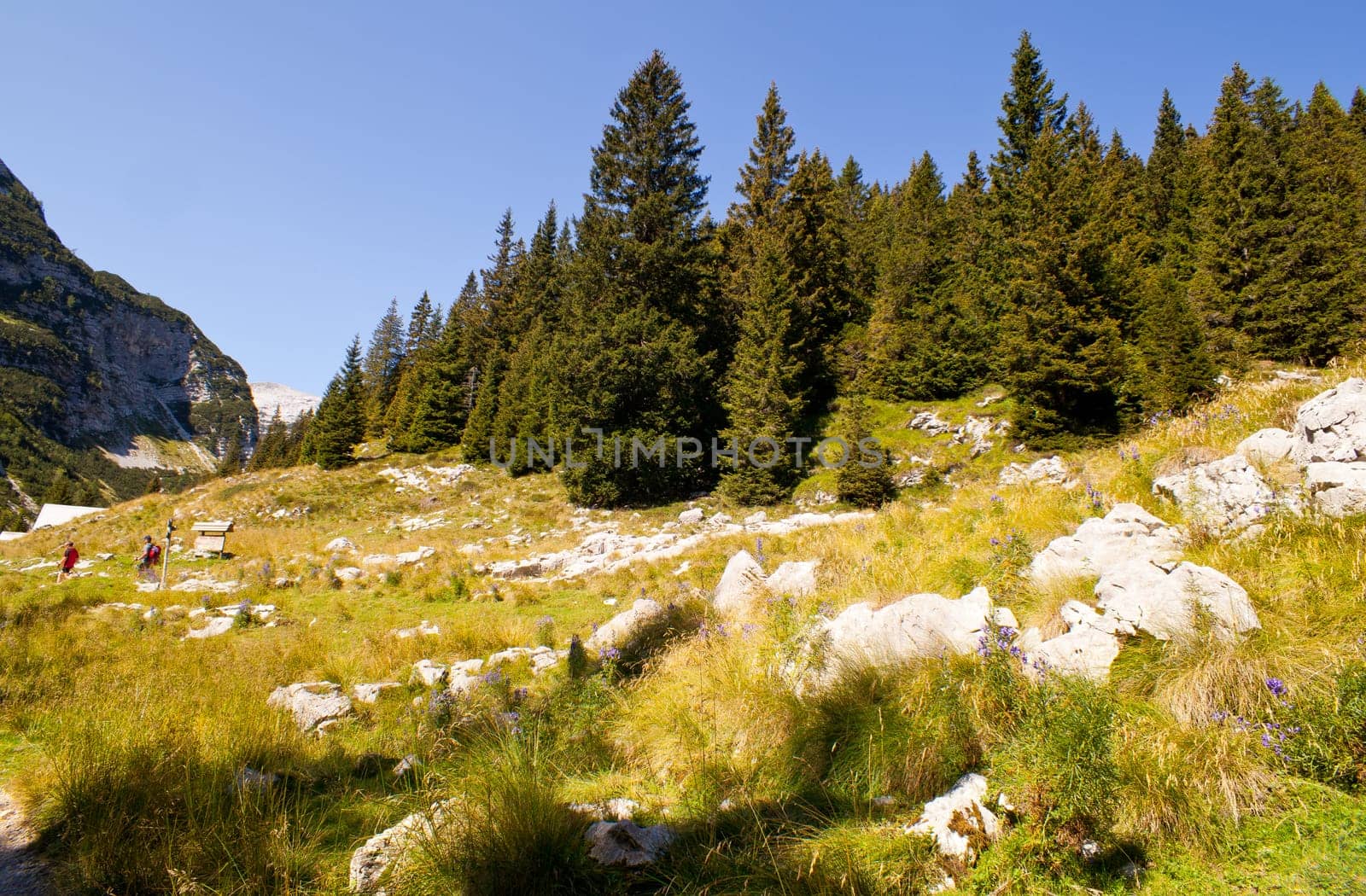 View of Krn mountain, Slovenian julian alps
