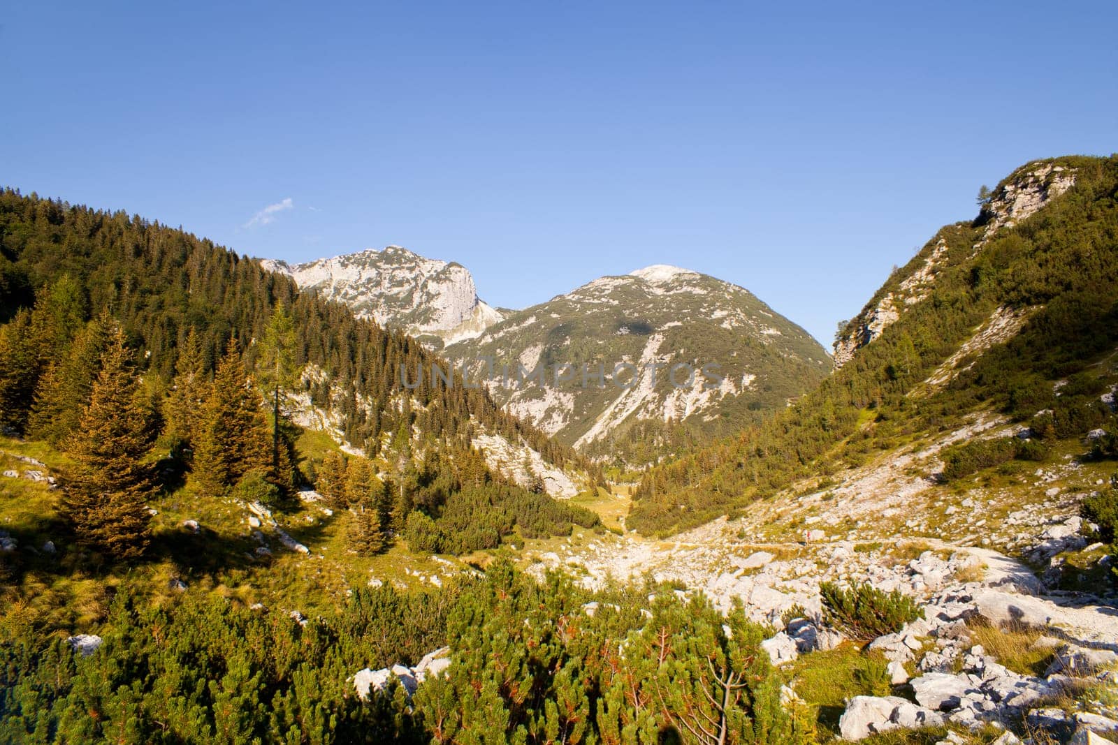 View of Krn mountain, Slovenian julian alps