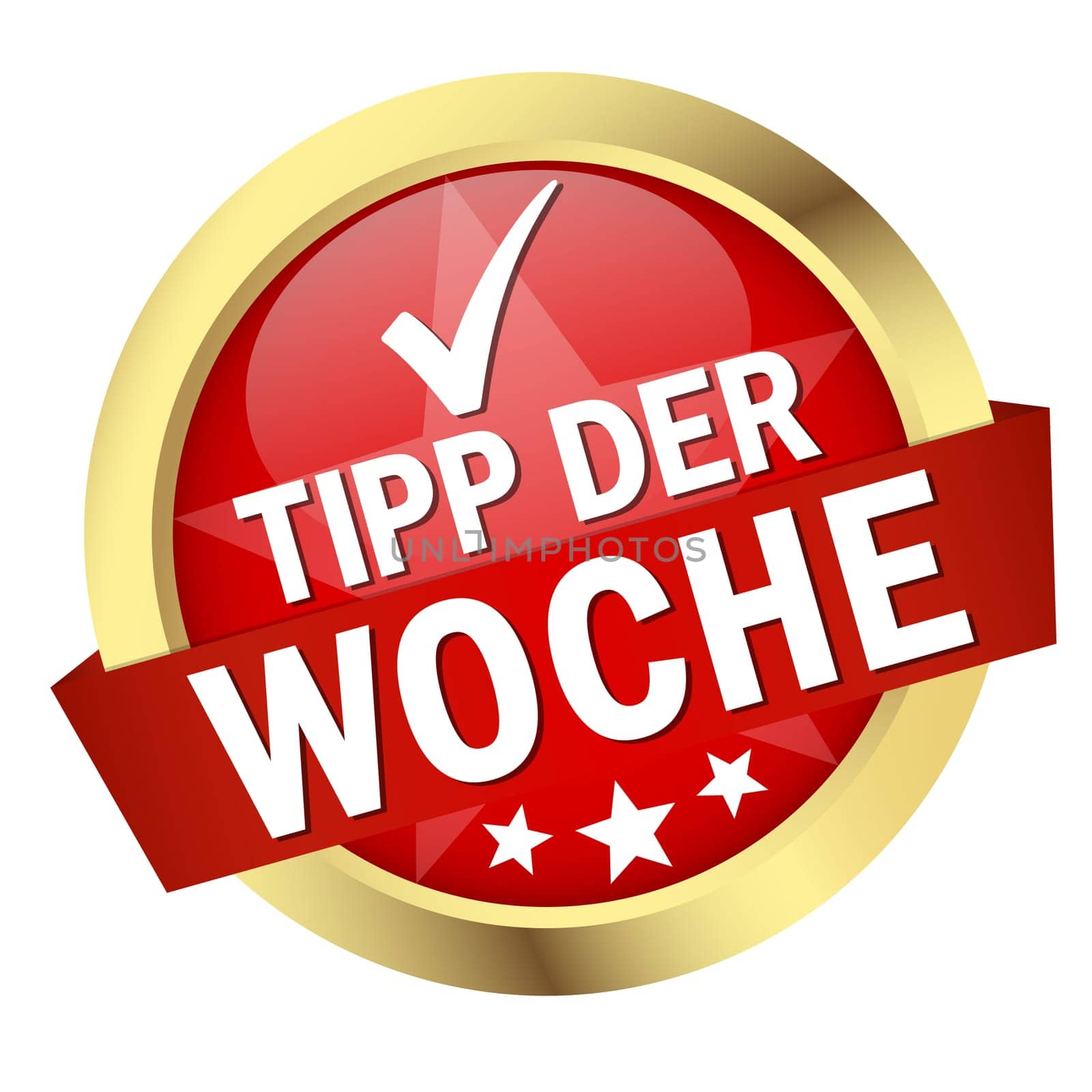 Button with banner " TIP OF THE WEEK """
