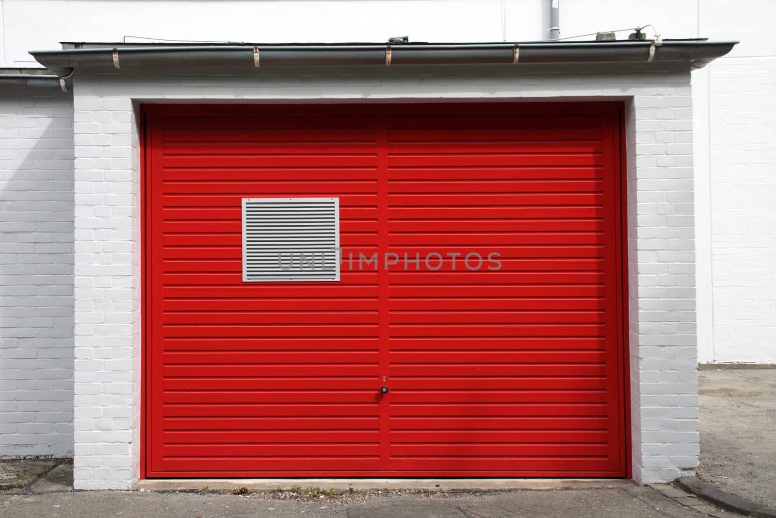 Red garage door