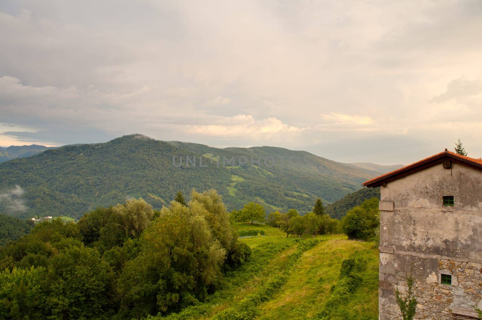 Stone house in the Soca Valley, Slovenia