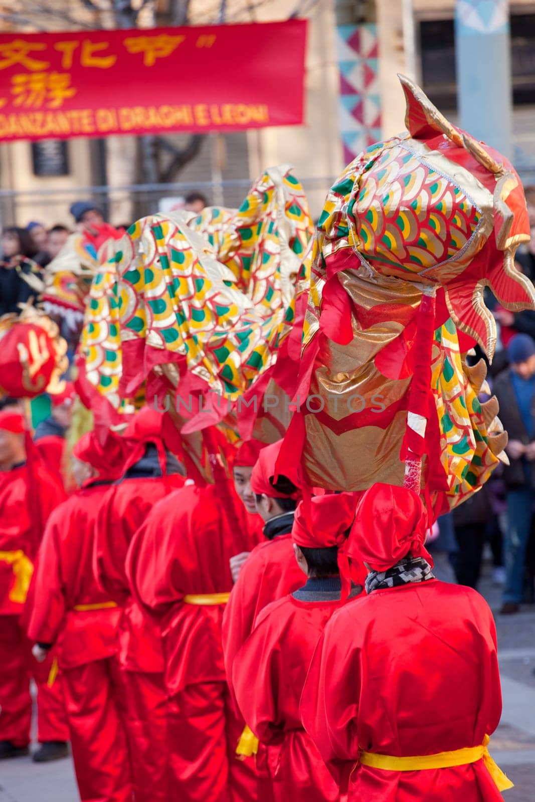 MILAN, ITALY - FEBRUARY 10, 2013: Chinese New Year parade in Milan