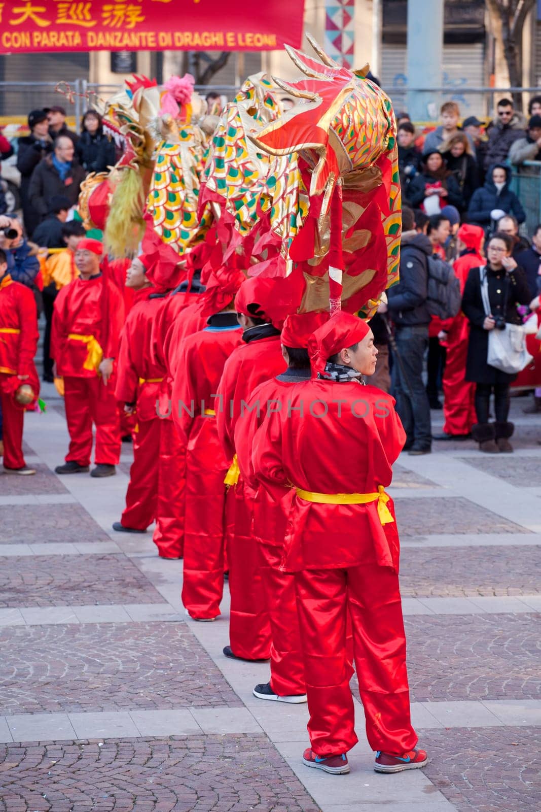 MILAN, ITALY - FEBRUARY 10, 2013: Chinese New Year parade in Milan