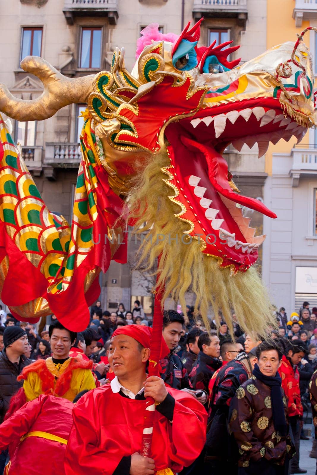 MILAN, ITALY - FEBRUARY 10, 2013: Chinese New Year parade in Milan