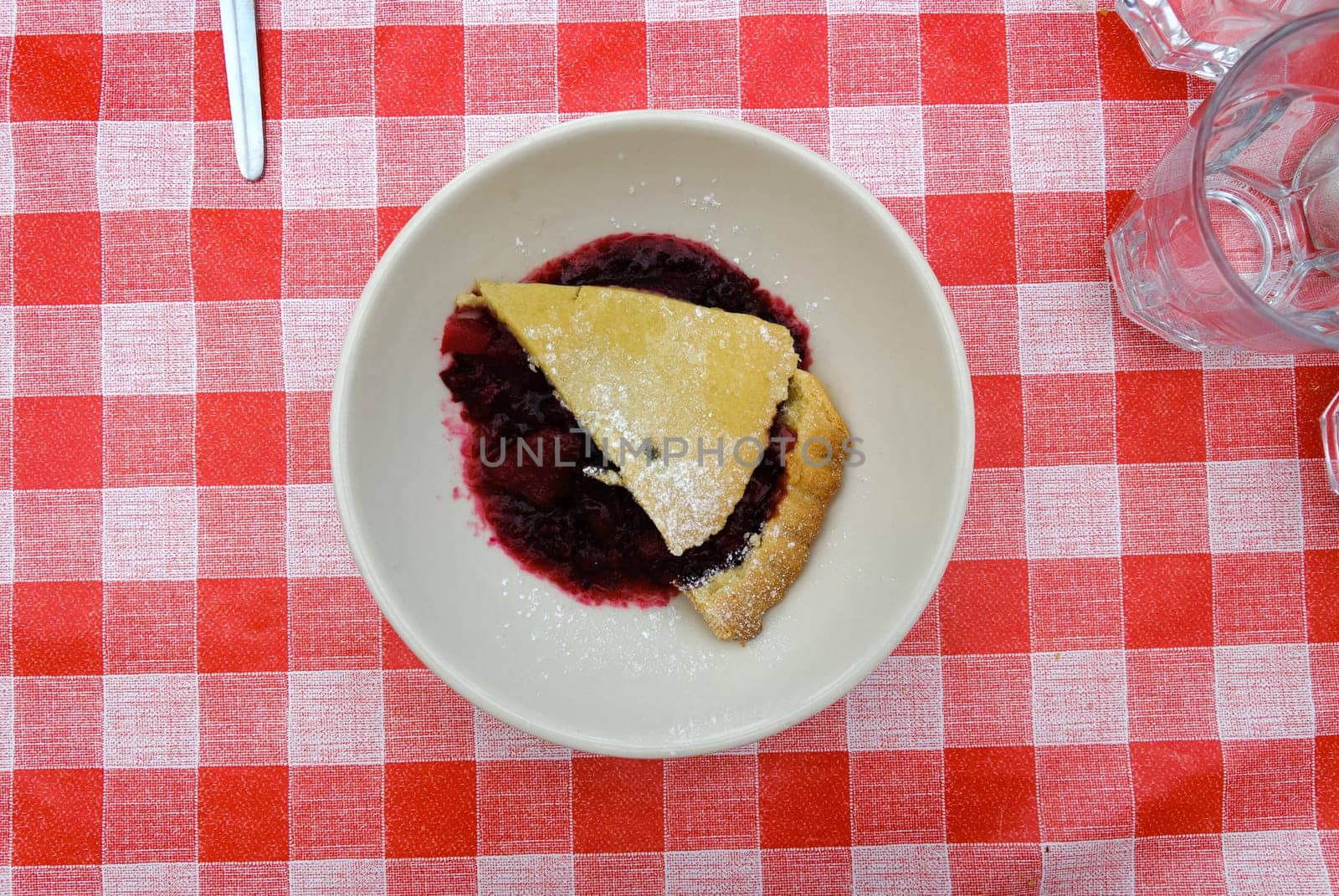 pastry filled with strawberry jam in Cornwall