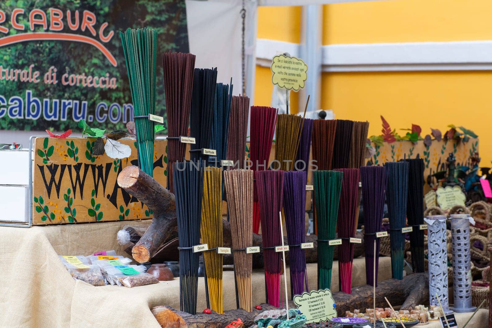 A lot of various scented Incense sticks