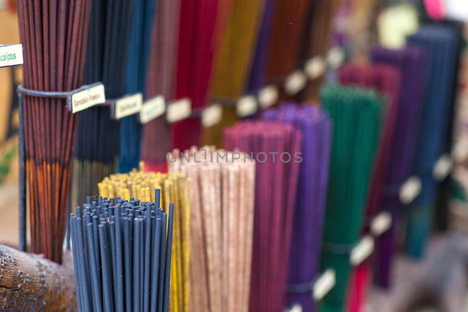 A lot of various scented Incense sticks
