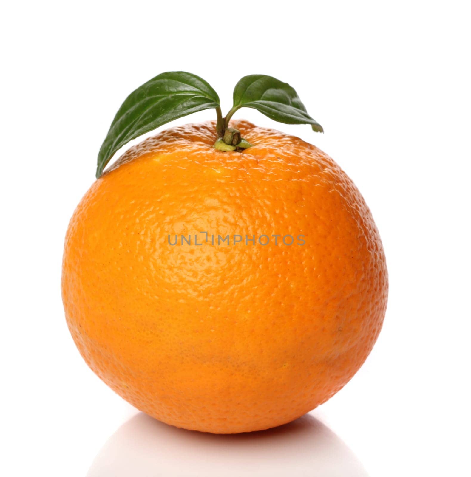Healthy orange isolated over white background