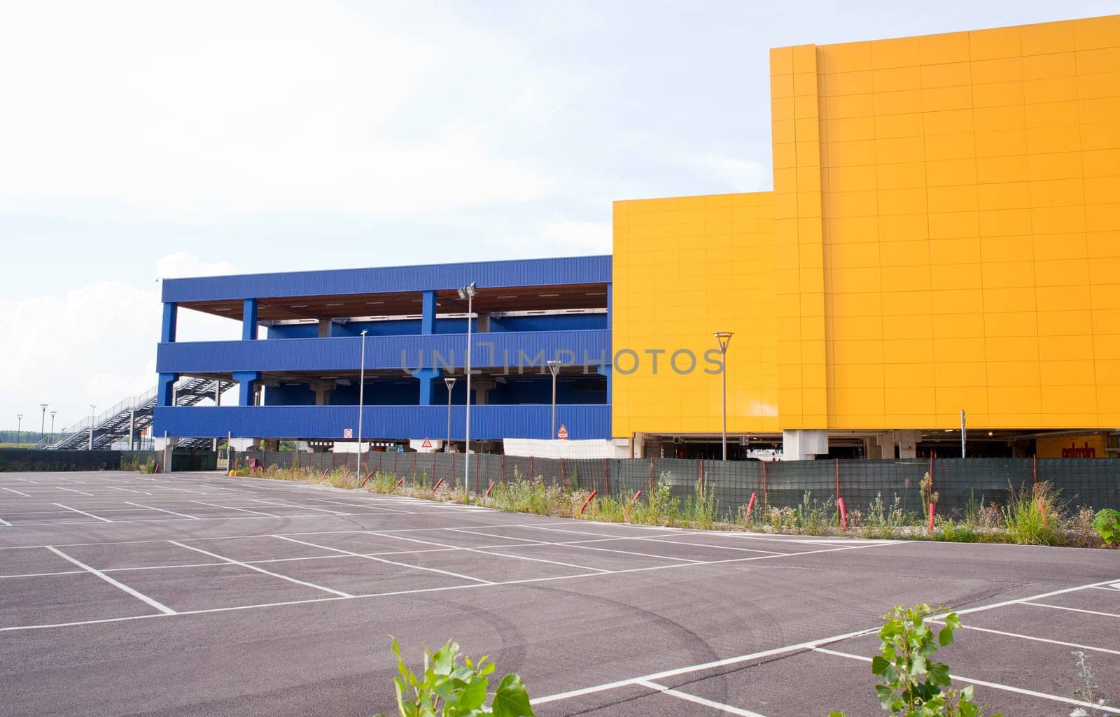 Photo of yellow and blue building