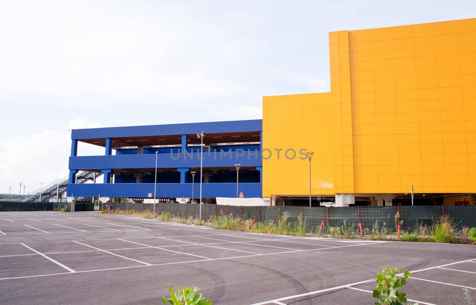 Photo of yellow and blue building