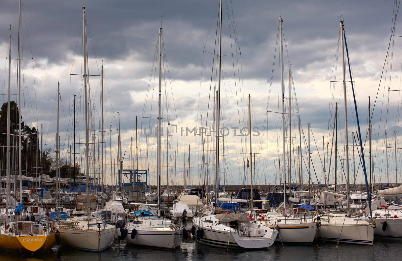 A lot of Boats, in Grignano pier