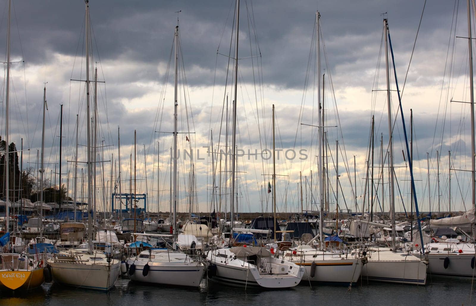 A lot of Boats, in Grignano pier