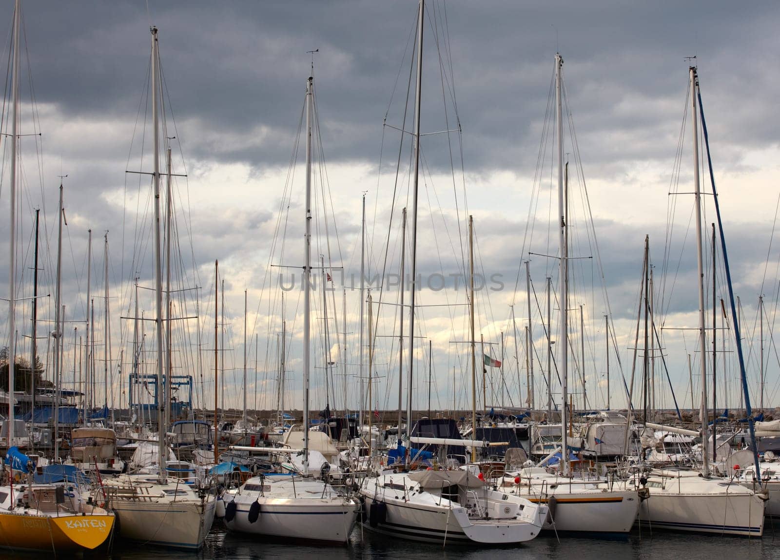 A lot of Boats, in Grignano pier