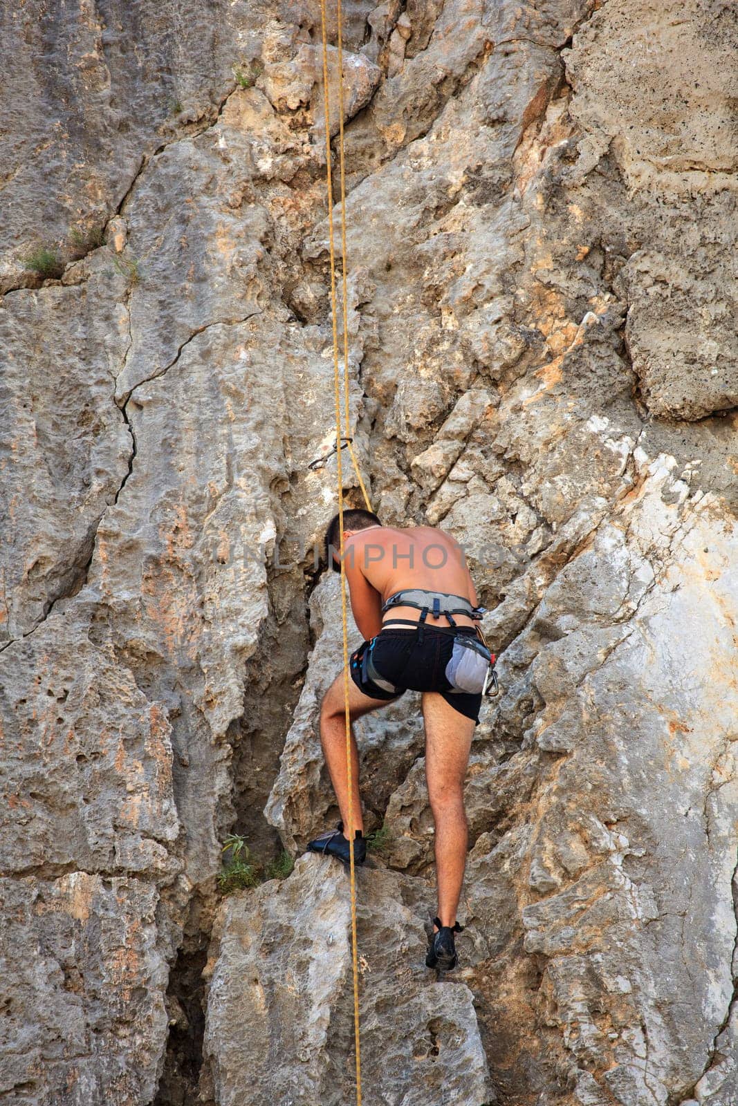 Young Climber on Sistiana rock - Trieste