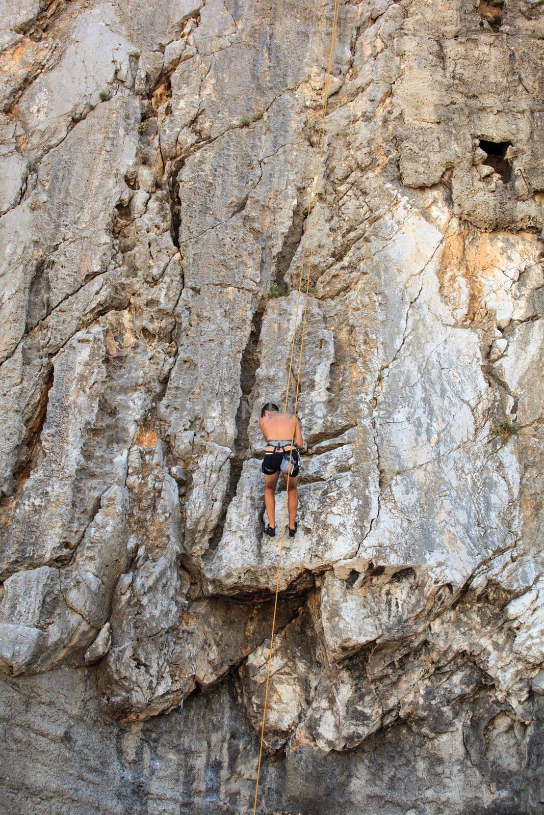Young Climber on Sistiana rock - Trieste