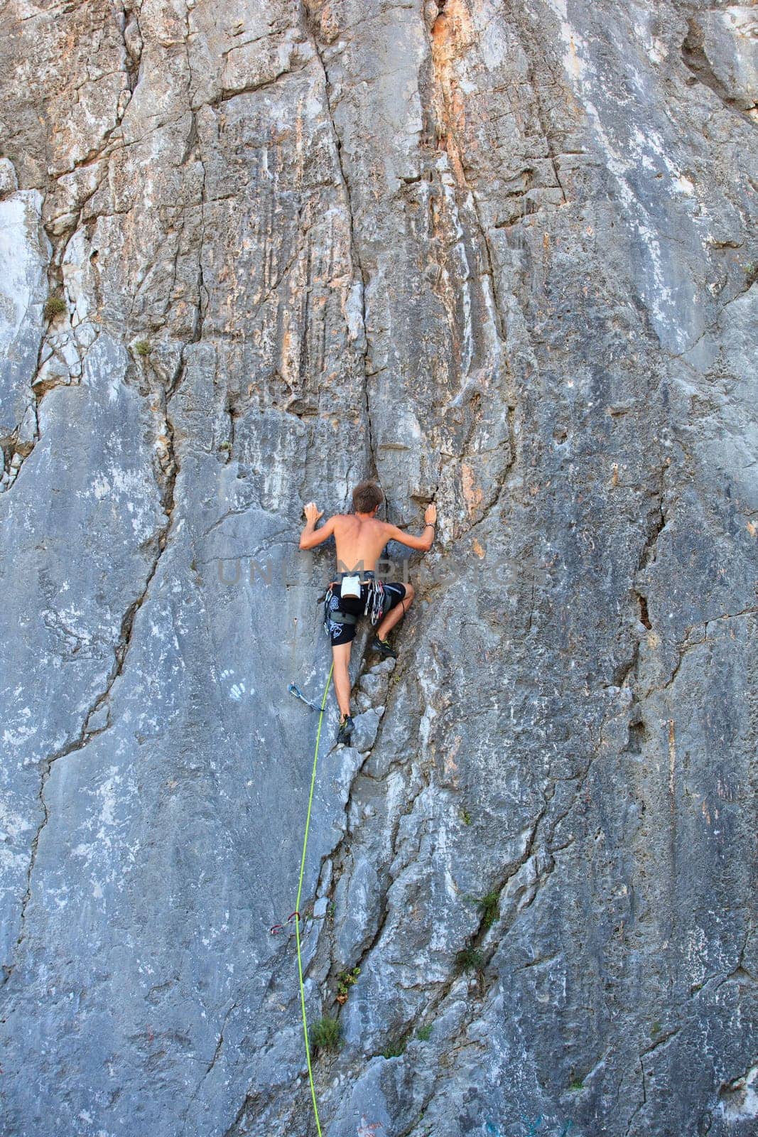 Young Climber on Sistiana rock - Trieste
