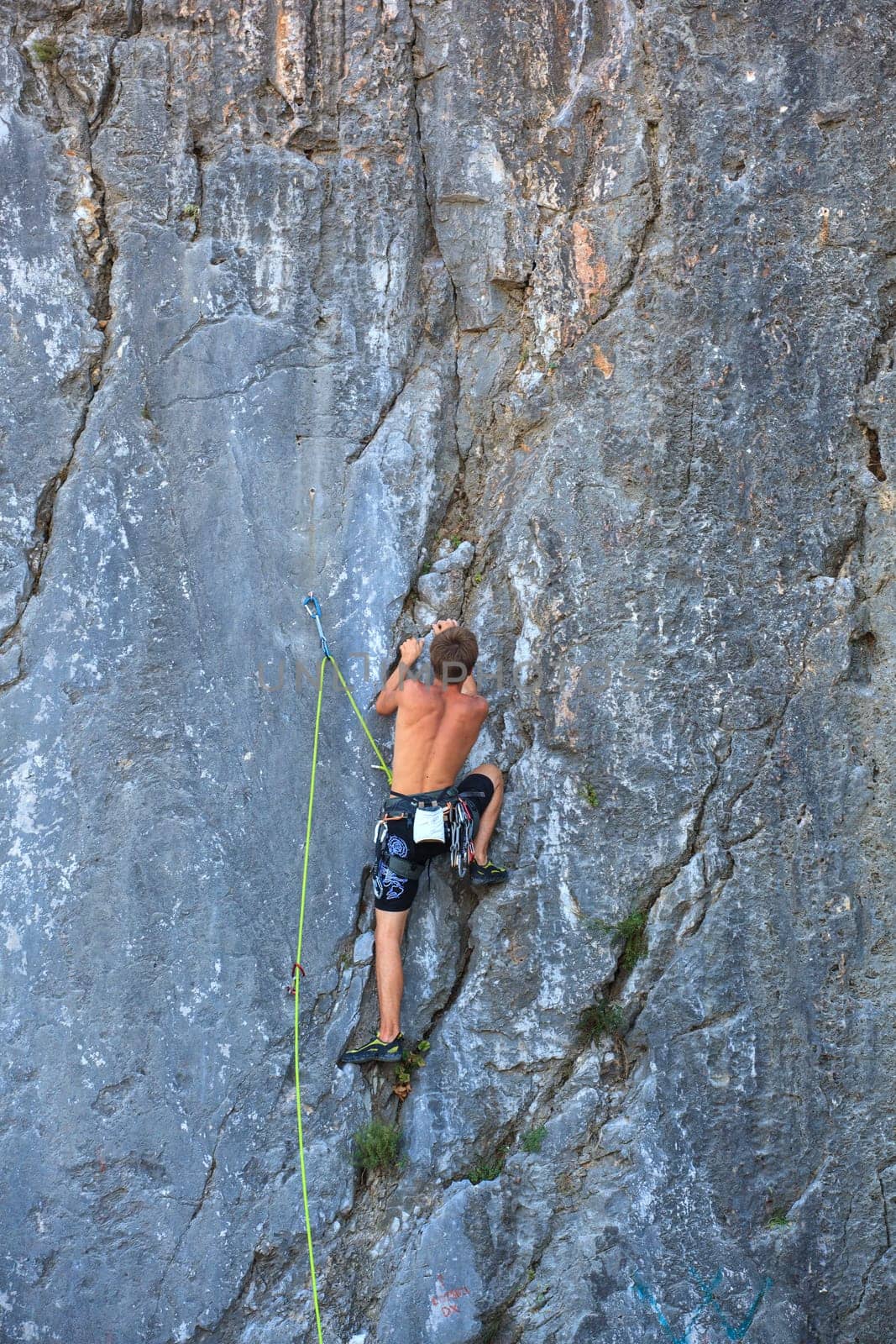Young Climber on Sistiana rock - Trieste