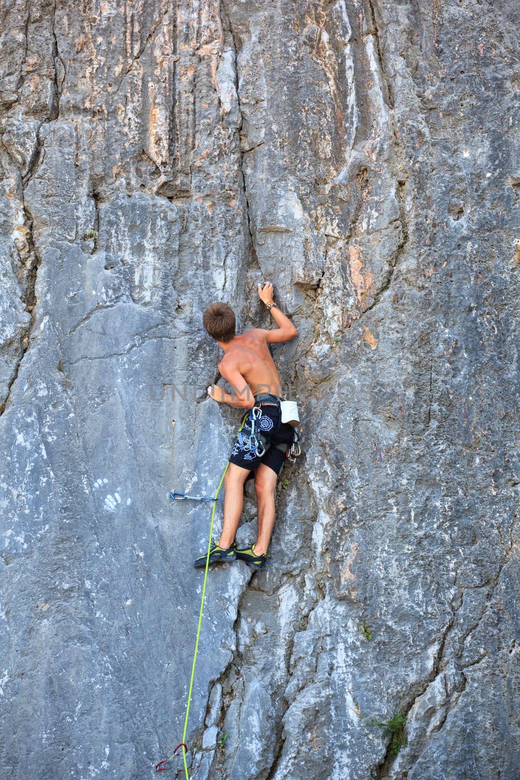 Young Climber on Sistiana rock - Trieste