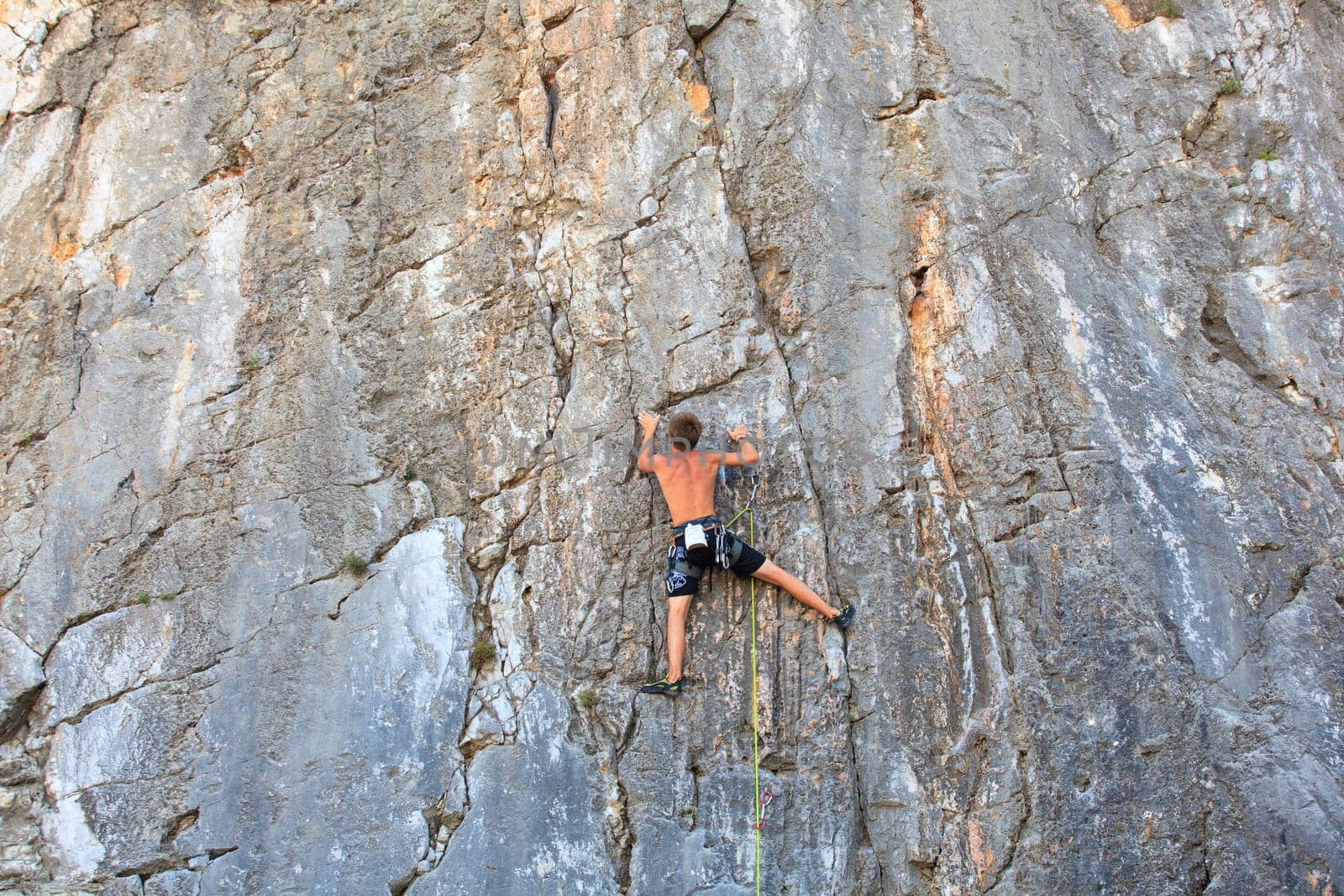Young Climber on Sistiana rock - Trieste
