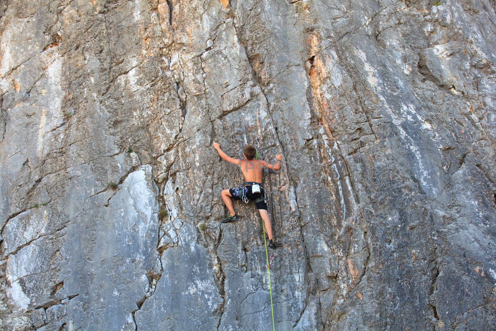 Young Climber on Sistiana rock - Trieste