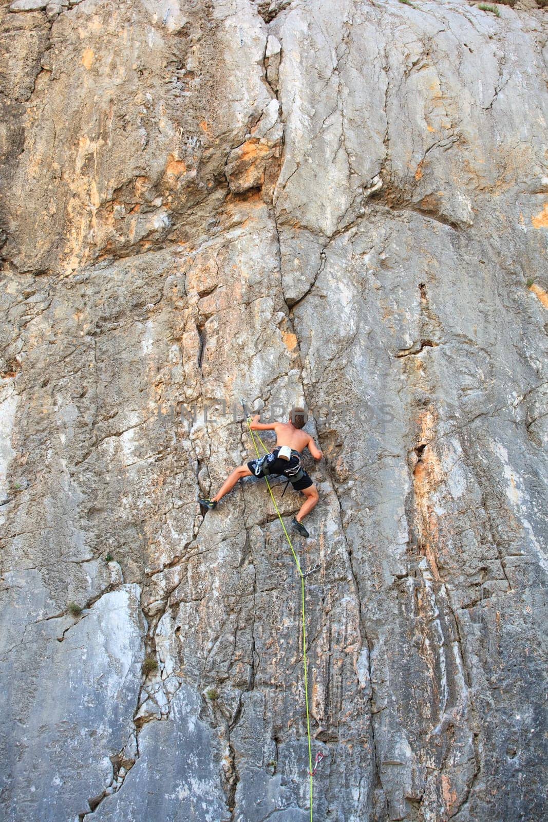 Young Climber on Sistiana rock - Trieste