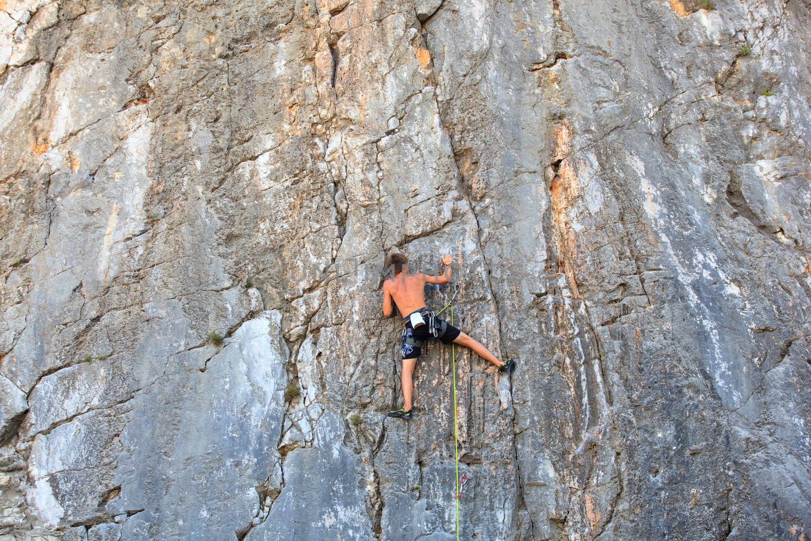 Young Climber on Sistiana rock - Trieste